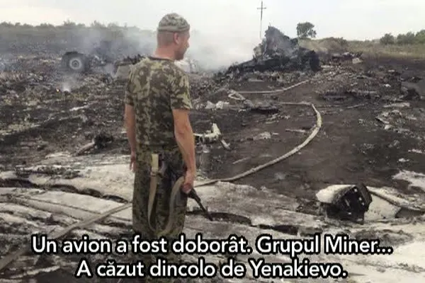 CUTREMURĂTOR. Copii din Ucraina au FILMAT prăbuşirea AVIONULUI DOBORÂT de separatişti proruşi