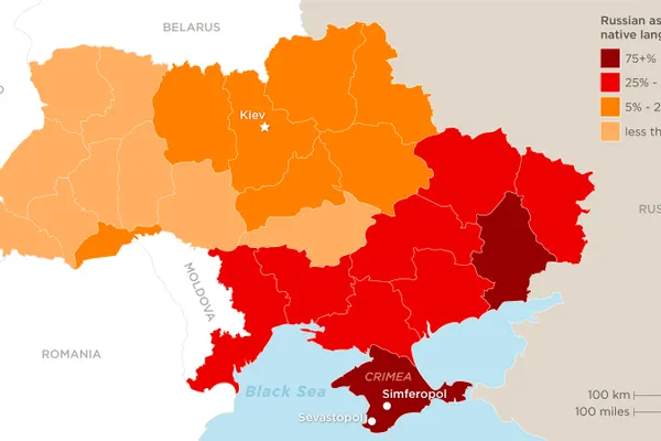 HARTA DIVIZĂRII UCRAINEI: Adevărul despre ţara care separă Uniunea Europeană de Rusia