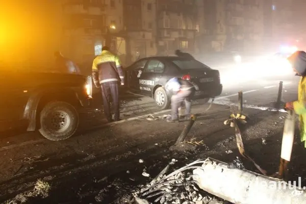 Accident grav la Gherla. Un agent de securitate a ajuns la spital