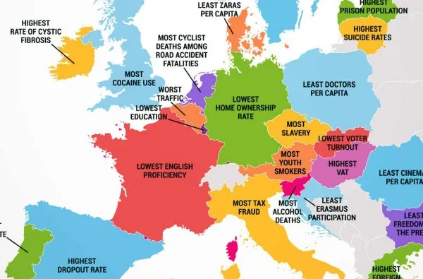 Harta defectelor. Ce "păcate" are fiecare ţară din Uniunea Europeană