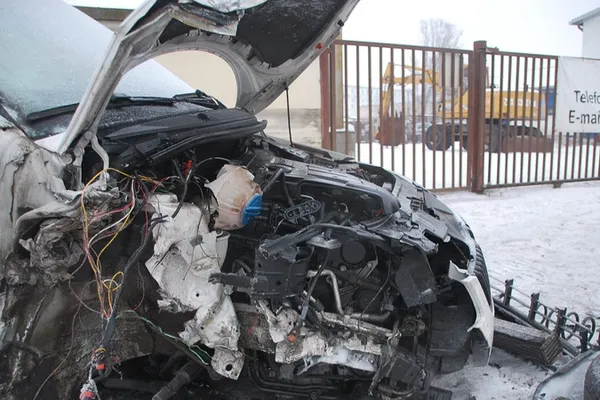 Accident cu imagini de groază
