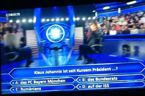 Klaus Iohannis, în Germania la emisiunea "Vrei să fii milionar?"
