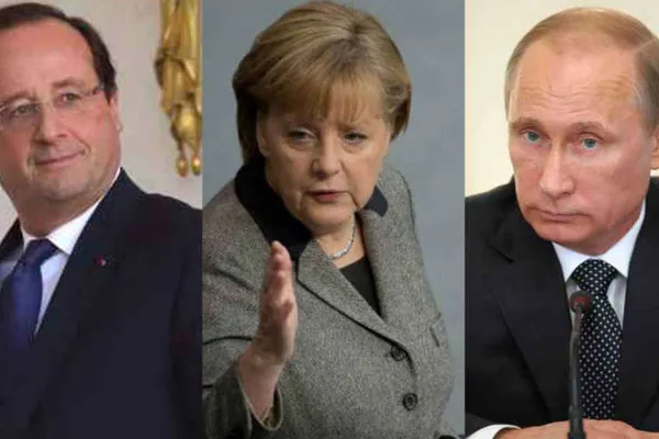 Hollande îi cere lui Putin să avanseze aplicarea acordului de pace de la Minsk