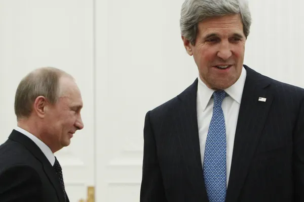 Vladimir Putin se întâlneşte cu secretarul de stat al SUA, John Kerry