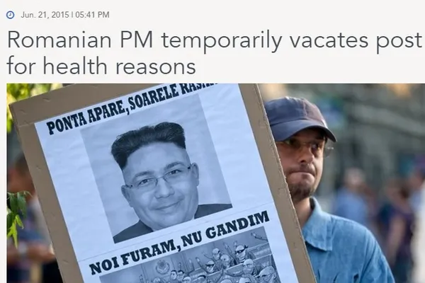 Ce scrie presa internațională despre "dezertarea" lui Ponta de la Guvern