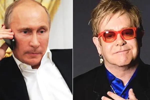 Elton John se întâlneşte cu Vladimir Putin pentru a discuta despre drepturile persoanelor gay