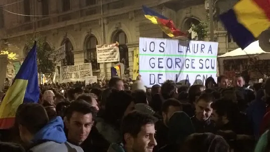Pe pereţii CNA au apărut afişe prin care se cere demisia Laurei Georgescu