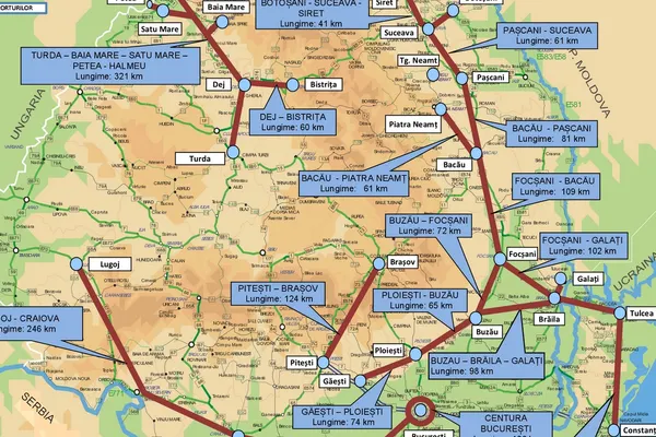 Autostrada Pitești-Sibiu, supusă consultării populare de CNADNR. Ce traseu alegi?