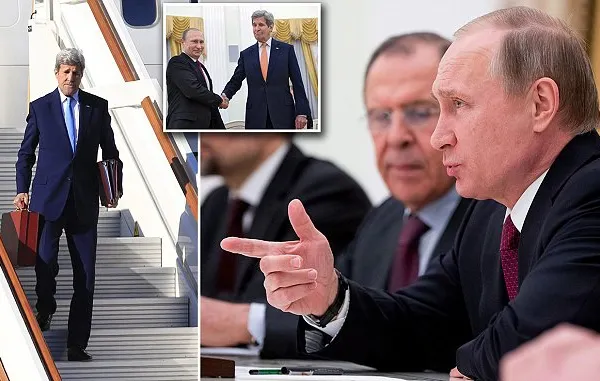 Gluma lui Putin despre servieta lui John Kerry a devenit virală: "Ne-ați adus bani ca să negociem?"