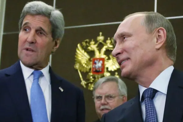 Vladimir Putin, întâlnire cu John Kerry la Moscova. Siria şi Ucraina, pe agendă