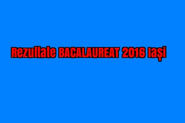 REZULTATE BACALAUREAT 2016 IASI EDU.ro. În sfârșit, notele în fiecare liceu din Iasi