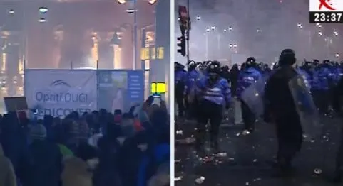 Anunţul Jandarmeriei Române cu privire la identificarea celor care au provocat violenţe la proteste