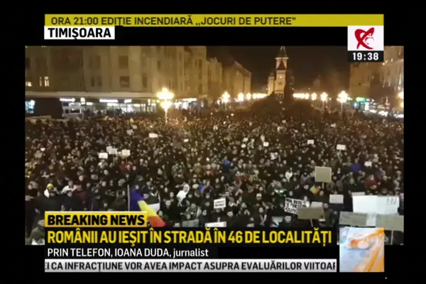 Proteste în marile oraşe ale ţării. 200.000 de oameni au cerut, miercuri seară, demisia Guvernului