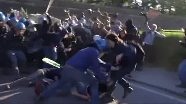 Ciocniri violente în Italia, înainte de summit-ul G7
