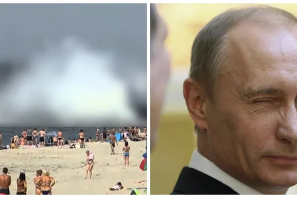 Apariţie-ŞOC pe o plajă din Rusia. Ce s-a apropiat de mal. E cel mai mare vas de luptă al lui Putin