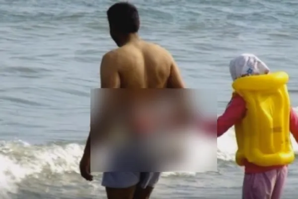 Ce au văzut oamenii la mare, la Cap Aurora. ŞOC! Ce avea acest bărbat la spate.Salvamarii, în ALERTĂ