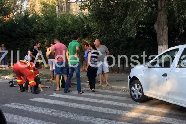 Grav accident în stațiunea Mamaia! O femeie a fost lovită chiar pe trecerea de pietoni