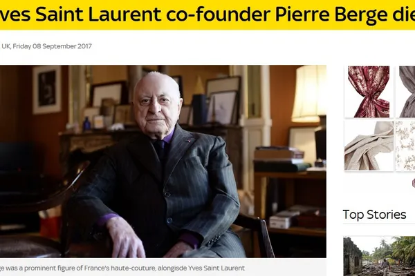 Franța, în doliu. A MURIT creierul din spatele imperiului Yves Saint Laurent