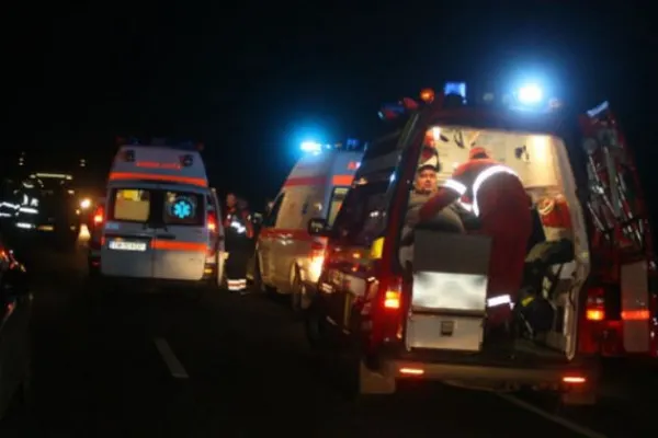 Accident grav lângă Sibiu: șapte persoane au fost rănite