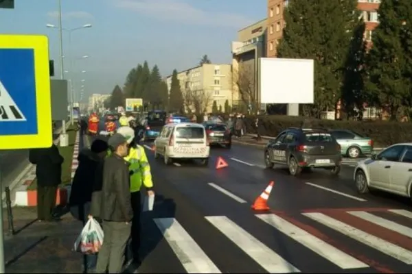 Grav accident rutier, în Braşov - un pieton a fost accidentat mortal, pe trecerea de pietoni