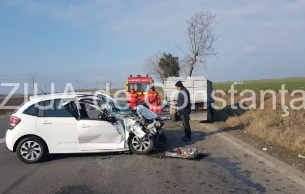 Cinci victime în urma unui accident grav în Constanța
