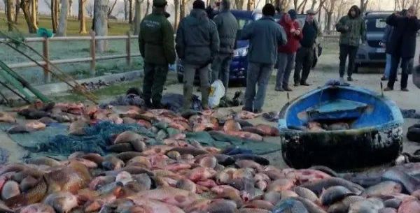 Braconaj dus la extrem. Cum au golit de peşte un lac din Italia trei români