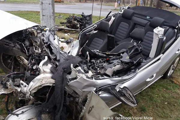 Polițist de frontieră, mort într-un groaznic accident rutier (GALERIE FOTO)