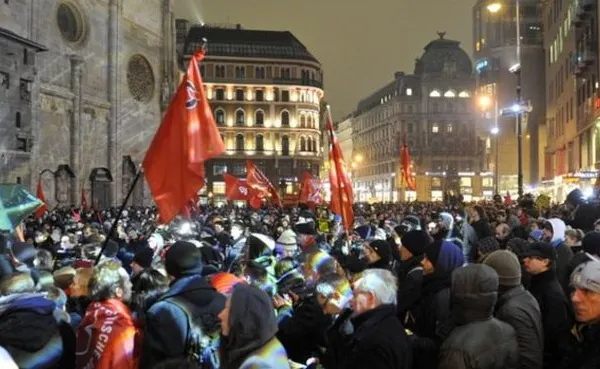 Protest de amploare în Viena: 20.000 de persoane au manifestat impotriva Guvernului