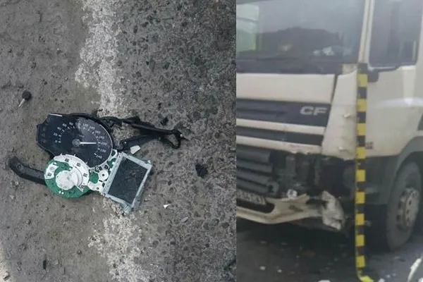 Accident rutier mortal pe Valea Oltului. Un motociclist a intrat sub un TIR