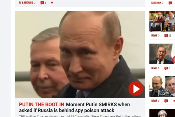 Reacție bizară a lui Putin la întrebarea "a fost Rusia în spatele otrăvirii spionului rus?"