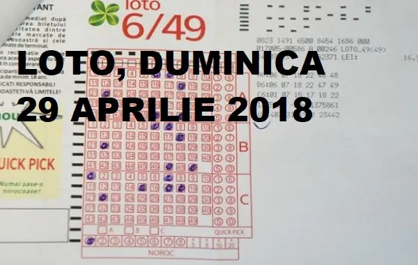 LOTO, 29 aprilie 2018. Numerele extrase la LOTO 6/49. JOKER-ul, la nivel istoric |realitatea.net