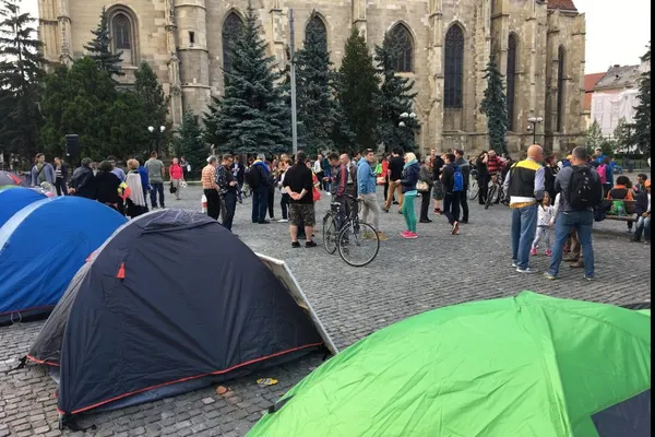 Clujenii au lansat un imn al protestelor: „Vrem o țară plină de valori”