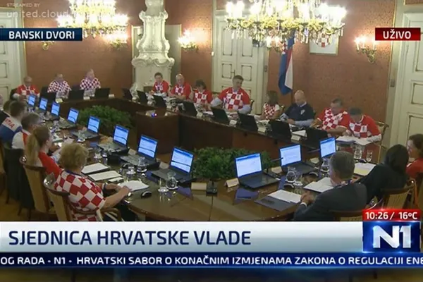 Imagine fabuloasă: Cum arată ședința de guvern din Croația după victoria cu Anglia