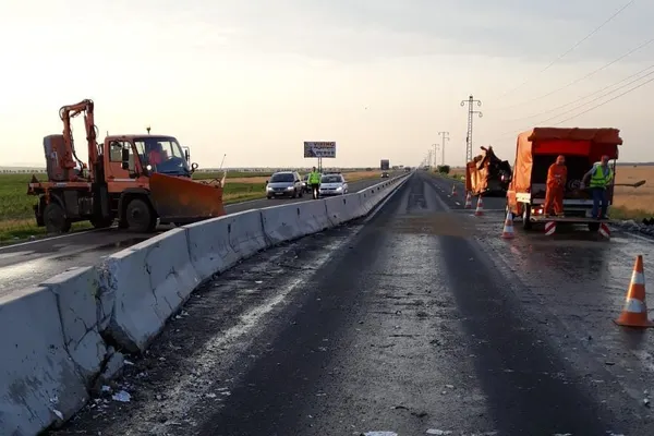 Accident cumplit pe DN1, la Azuga. O persoană, încarcerată