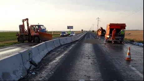 Accident pe DN1A, la Blejoi. Trei mașini și șapte persoane implicate