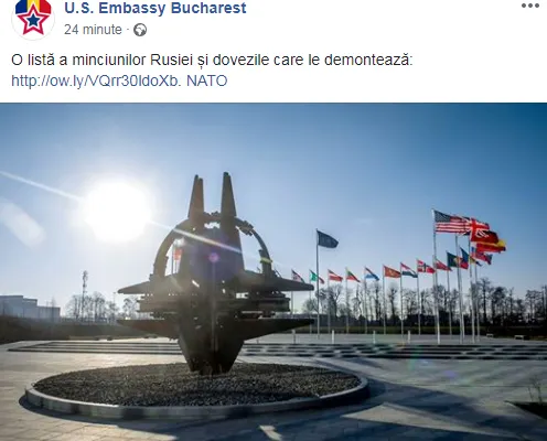 Ambasada SUA în Bucureşti, reacţie indirectă după declaraţiile lui Mihai Fifor