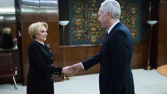 Viorica Dăncilă, întâlnire cu Hans Klemm, la Guvern