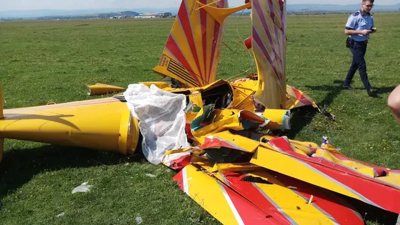 Veşti triste depre pilotul rănit în accidentul aviatic de la Suceava