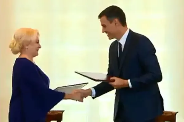 Viorica Dăncilă a fost primită de prim-ministrul Spaniei. Primele imagini