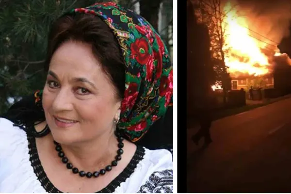 Incendiu violent la casa părintească a cântăreței Laura Lavric. UPDATE