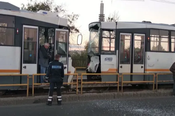 Accident pe linia tramvaiului 41