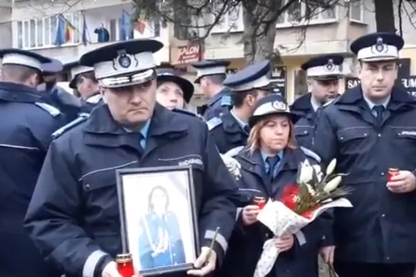 Lacrimi și flori pentru jandarmerița ucisă într-un tragic accident, autorul arestat  (VIDEO)
