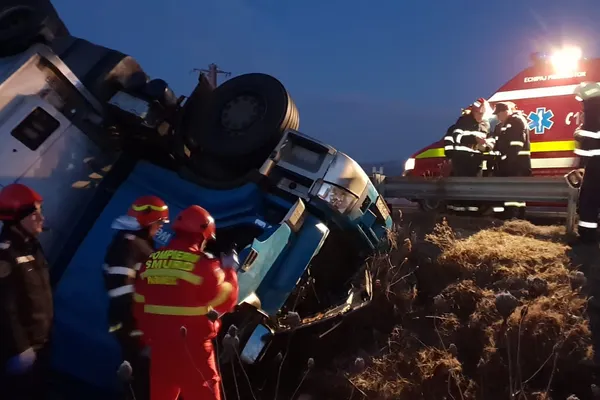 Accident mortal pe DN 7. N-a avut nicio șansă