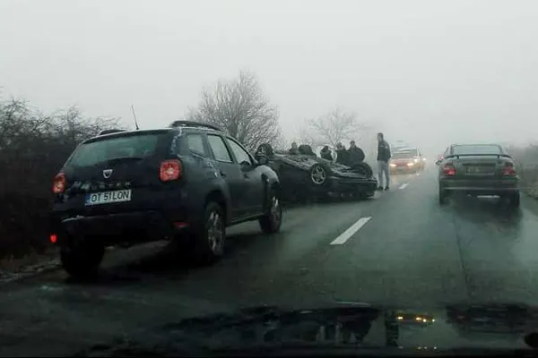 Accidente în lanţ. Totul s-a întâmplat în doar câteva minute