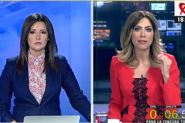Realitatea TV. Cum s-a văzut la TV suspendarea emisiei