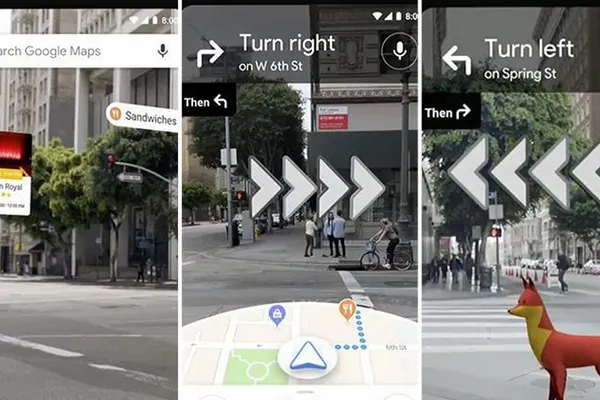 Realitatea augmentată debutează în Google Maps