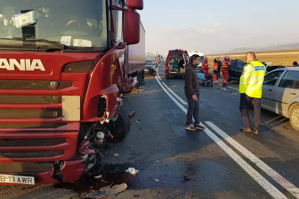 Accident înfiorător la intrarea în Alba-Iulia