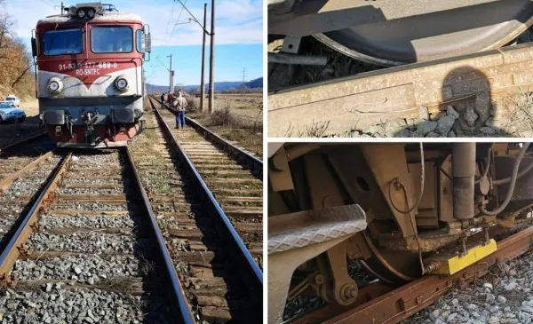 Tren DERAIAT în judeţul Hunedoara. Este al cincilea accident din ultimele două săptămâni