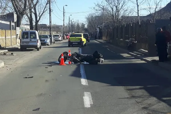 Tulcea: Un motociclist a murit într-un cumplit accident. Nu avea permis de conducere