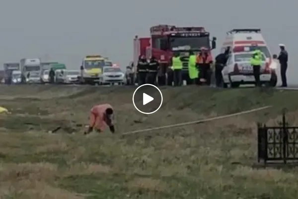 Grav accident de circulație pe DN 21: Un mort și patru răniți